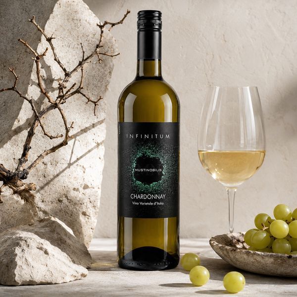 Вино Infinitum Chardonnay біле сухе 12% 0,75 л Італія 1080936 фото