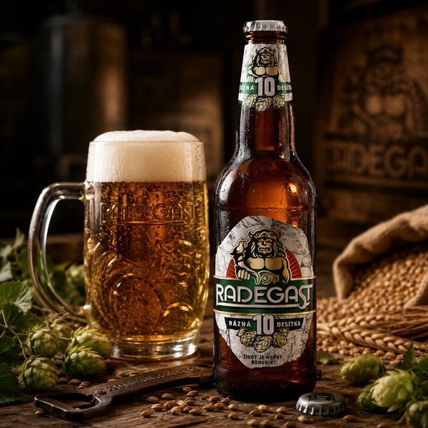 Пиво світле Radegast 10&deg; 0.5 Чехія 10625 фото