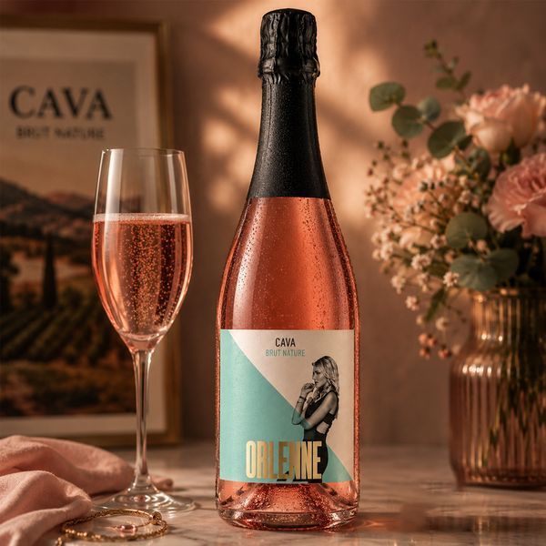 Вино ігристе Orlenne Ros&eacute; Cava DO Brut Nature рожеве 12% 0,75 л 1081985 фото