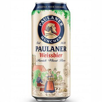 Пиво Paulaner Hefe-Weissbier 5.5% 0,5 л ж/б Німеччина 1079732 фото