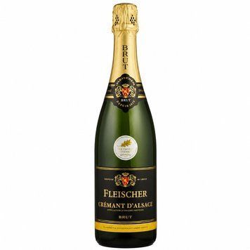 Ігристе вино Fleischer Cr&eacute;mant d'Alsace Brut біле брют 0,75 л 1081989 фото