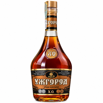 Бренді марочний Ужгород 10 років витримки 40% 0,5 л Україна 00699 фото