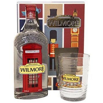 Подарунковий набір Wilmore London Dry Gin 37.5% 0.7 л + келих 1081797 фото